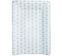 babyCalin Matelas à Langer Luxe Motif Géométrique Bleu/Gris 50x70 cm