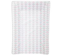 Babycalin Matelas à langer Motifs géométriques Rose/Gris 50 x 70 cm