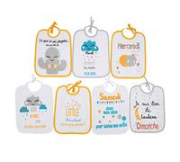 babyCalin Pack de 7 Bavoirs Naissance