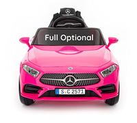 BabyCar Mercedes CLS 350 AMG | Véhicule Electrique 12V avec 2 Moteurs 25W | Voiture pour Enfant avec Télécommande, Siège en Simili Cuir, Portes Ouvrantes, MP3/USB | Mercedes Officiel | Rose