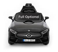 Babycar Mercedes CLS 350 AMG (Noir) Nouvelle avec siège en Cuir Voiture électrique pour Enfants Officielle avec Licence 12 V Batterie avec télécommande 2,4 GHz Voiture Enfant Electrique avec MP3