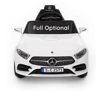 Mercedes Enfant Electrique CLS AMG Full Optional| Voiture Electrique Enfants Officielle 12V avec télécommande 2,4 GHz Voiture Electrique Enfant avec MP3 (Blanc)