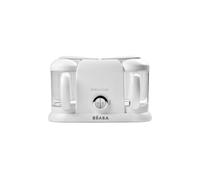 BÉABA, Babycook Duo Robot Bébé 4 en 1 Mixeur-Cuiseur, Cuisson Vapeur rapide 15min, Diversification alimentaire, Petits pots bébé maison, Contenance XXL 2200 ml, White/Silver