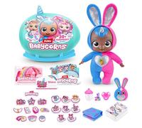 Babycorns Bunny (Bobbie), Grande poupée Interactive avec Sons et lumières Série 1 de ZURU (35 cm)