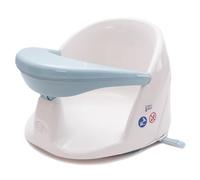 BabyDam Orbital Siège de Bain Rotatif pour Bébé - Confort et Sécurité -Ventouses Incluses - pour Bébé dès 5 Mois - Bleu/blanc