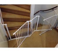 BabyDan Flex 2 x Porte Barrière de Sécurité Escalier et Porte 210 - 218 cm Noir