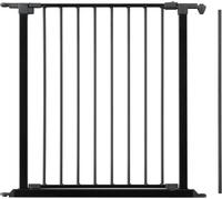 BabyDan Barrière de sécurité pour escalier et porte Flex 133 cm & FlexiFit 62-105 cm Noir
