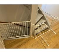 BabyDan Flex Barrière de Sécurité Escalier et Porte 252 cm & BabyDan FlexiFit Barrière de Sécurité Escalier et Porte 62 - 105 cm Noir