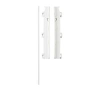 BabyDan Flex Barrière de Sécurité Pour Escalier à Composer Soi-Même Haute Fixation Murale Haute Blanche avec Renfort Supplémentaire