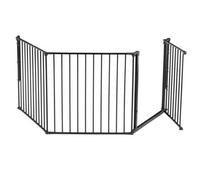 BabyDan Flex M+ Barrière de Sécurité Escalier et Cheminée 90 - 164 cm Noir