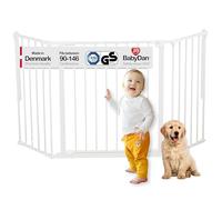 BabyDan Galten M, 90-146 cm, Barrière d'escalier/Séparateur de pièce, Blanc, Fabriqué au Danemark - Barrière pour bébé/Barrière de sécurité (Barrière pour animaux/Parc pour chien/Parc pour chien)