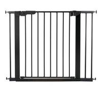 BabyDan Grille de Porte/Porte d'escalier Premier pour serrage, 92,5 - 99,8 cm, - Fabriqué au Danemark + Approuvé TÜV/GS, Noir Noir G