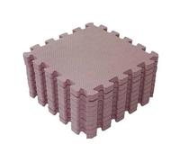 BabyDan tapis de jeu junior 90 cm mousse rose 9-pièces