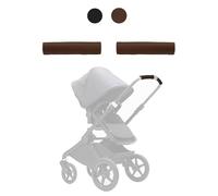 BABYDOME Housse de guidon compatible avec Bugaboo Fox 1,2,3 et Bugaboo Dragonfly - Fabrication artisanale en Espagne en similicuir de qualité supérieure - Résistance au soleil, à l'usure et à la