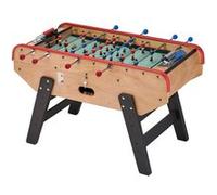 Babyfoot Adulte Luxe en Bois Style bistrot avec monnayeur jetons - 10 balles liège incluses - 30 jetons fournis