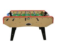 Baby-foot CLASSIC type Bistrot - 151 x 77 x 91 cm - Table de Baby-foot avec barres télescopiques et Balles Lièges Inclus - Beige