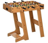 Babyfoot - HOMCOM - pliable - 18 joueurs, 2 ballons, 6 tiges et tableau de bord - pour adulte et enfant - 69 x 37 x 70 cm