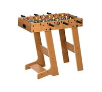 Babyfoot pliable - 18 joueurs, 2 ballons, 3 + 3 poignées, compteur - dim. 69 x 37 x 70 cm - MDF coloris bois Beige