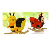 vidaXL Coccinelle à Bascule pour Bébés Peluche Animaux Jouet d'Enfants Maison 80071