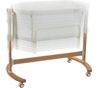 BabyGo Amila Lit et lit d'appoint pour bébé avec matelas et roulettes, crème 4151