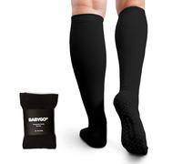 BABYGO® Chaussettes de compression pour la grossesse - 20-30 mmHg Soutien de maternité pour gonflement, circulation, varices, voyages et vols | Soulagement confortable pour les femmes enceintes | Noir