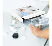 BABYGO® Premium Kits de sécurité bébé enfant | Serrure d’armoire magnétique de sécurité pour bébé | Serrure de porte de four de sécurité | Pince de protection | Protection d’angle | Blanc