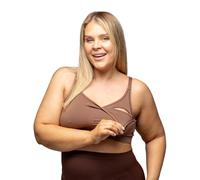 BABYGO Soutien-gorge d'allaitement pour l'allaitement en modal Tencel super doux | Soutien-gorge de maternité pour la grossesse, sans coutures, sans fil et coussinets amovibles pour plus de confort