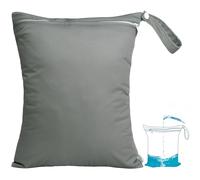 babygoal Sac imperméable et sec pour maillot de bain, sac réutilisable pour voyage, stockage des aliments, poussette, garderie, couches de bébé, yoga, plage, piscine, vêtements humides, gris