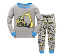 Babylike Ensemble De Pyjamas Paquet de 2-Garçon 100% de Coton (Groupe d’âge : 2-10 Ans) 2-Piece Pajama Set Bébé Garçon(Grue Gris,2-3 Ans)