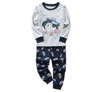Babylike Ensemble De Pyjamas Paquet de 2-Garçon 100% de Coton (Groupe d’âge : 2-10 Ans) 2-Piece Pajama Set Bébé Garçon(Camion123,7-8 Ans)