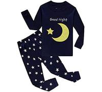 Babylike “ Vaisseau Spatial ”Pyjama Deux-pièce, graçons et Filles, 100% de Coton (Groupe d’âge : 2-10 Ans)(Lune,10-11 Ans)