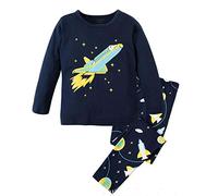Babylike “ Vaisseau Spatial ”Pyjama Deux-pièce, graçons et Filles, 100% de Coton (Groupe d’âge : 2-10 Ans)(Vaisseau Spatial,4-5 Ans)