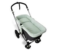 Babyline Couvre-nacelle en Mousseline 100% Coton + Couvre-lit + Oreiller en Mousseline 100% Accessoires Set 3 pièces. Fabriqué en Espagne. Hypoallergénique, Respirant, hyperdoux (Menthe Aigue-Marine