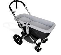 Couvre-nacelle en Mousseline 100% Coton + Couvre-lit + Oreiller en Mousseline 100% Accessoires Set 3 pièces. Fabriqué en Espagne. Hypoallergénique, Respirant, Hyper Doux (Gris Pierre)