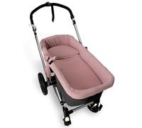 Babyline Couvre-nacelle en Mousseline 100% Coton + Couvre-lit + Oreiller en Mousseline 100% Accessoires Set 3 pièces. Fabriqué en Espagne. Hypoallergénique, Respirant, hyperdoux (Rose Maquillage)