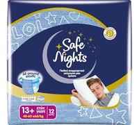 Babylino Safe Nights Boy, Culotte de Nuit Absorbante pour Garçon 13+ ans (48-60kg), 12 Culottes