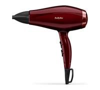 Babyliss 5912PE Sèche-cheveux Inspired Moteur Super DC à couple élevé, 2000 Watts, 3 réglages de chaleur - 2 réglages de vitesse + Touche air froid, Rouge
