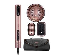 BaByliss Air Wand, Sèche-cheveux avec Diffuseur, Styler 4-en-1 & Vanity Case offert, Brosse Lissante et Styler Volume pour Cheveux Secs ou Mouillés, Technologie Ionique Anti-Frisottis, Rose, AS6556E