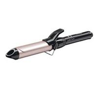 BaByliss Boucleur 32mm Curling Iron-Cylindre à revêtement Pro Satin Touch,10 réglages de température,Montée en température rapide, Boucles sans frisottis,Support de sécurité intégré -Noir & Rose,C332E