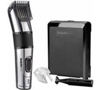 BABYLISS E977E - Tondeuse a cheveux CARBON STEEL - 26 étapes de longueur - Sans fil - Lame auto aiguisable acier inoxydable - Noir Argent G