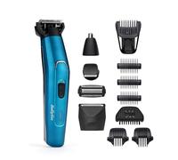 Babyliss Kit de toilettage 12 en 1 en acier japonais pour homme avec tondeuse pour le nez, la tête et le corps 100% étanche
