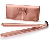 BaByliss Lisseur Cheveux Rose Gold - Plaques en Céramique, Multi-voltage, Utilisation universelle, Chauffe ultra-rapide en 15 sec, 3 réglages de température jusqu'à 235°C, 2598PE