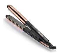 BaByliss Lisseur et bigoudi Straight And Curl Brilliance, plaques en véritable titane pour une glisse douce, conception ionique en métal incurvé, chauffe rapide en 15 secondes, 5 réglages de chaleur j