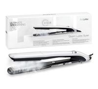 BaByliss Lisseur Vapeur Lustre Steam, Technologie Advanced Ceramics, Pour tous les types e cheveux, Peigne lissant inclus, 5 températures de 170°C à 210°C, Protection des cheveux, ST595E