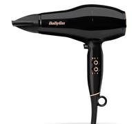 BaByliss Sèche-cheveux Pro Power - Sèche-cheveux puissant de 2300W, Moteur AC Professionnel, Technologie Ionique Anti-Frisottis, 3 réglages de température & 2 réglages de vitesse, Noir, D5245E