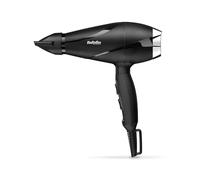 BaByliss Sèche-cheveux Shine Pro 2200 - 2200W, Technologie ionique, Technologie anti-frisottis, Diffuseur et concentrateur inclus, Fabriqué en Italie, Noir, 6713DE