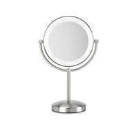 BaByliss Miroir Slimline 9437E LED à deux faces – Grossissement 1x/8x – Chrome brossé