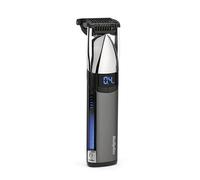 BaByliss Super X-Metal Tondeuse à barbe et barbe ultra précise, 24 réglages de longueur, sans fil et étanche, cadeau pour homme, argent