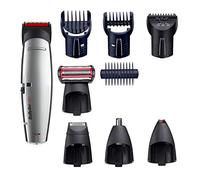 BaByliss Tondeuse multi-usages X-10 - Lames avec technologie W-Tech pour tondre les cheveux, la barbe et le corps, Gris/Noir, E837E