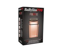 BaBylissPRO FXFS2RG FOILFX02 Rasoir sans fil à double feuille en métal rose/or